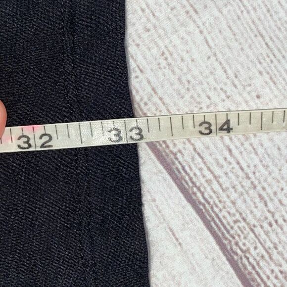 Old navy scoopneck Longsleeve fit and flare dress black sz XS women - Picture 7 of 8